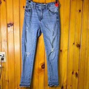 KanCan from The Buckle Light Blue Distressed Skinny Jeans